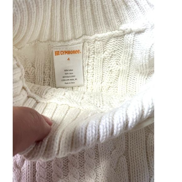 Girls knit Dress, Gymboree size 4, White dress, Sweater dress - Picture 2 of 2